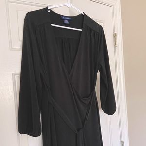 Maternity Midi Wrap Dress Large